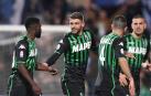 Jugadores del Sassuolo celebran un gol en un partido anterior.