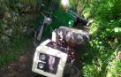Un hombre de 80 años, trasladado al CHN tras volcar su tractor en Leitza