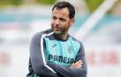 El exrojillo Javier Calleja, dirige un entrenamiento anterior del Villarreal.