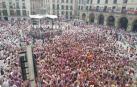 La AECC prende el cohete de fiestas de Tudela: "¡Viva Tudela! ¡Viva Navarra! ¡Viva Santa Ana!"