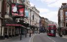 Una calle de Londres, prácticamente vacía, este martes.