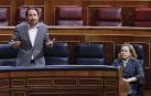 Iglesias llama a Vox "partido de caraduras" y Abascal le recrimina que amenace