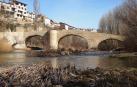 El 'Puente de las Cabras', sobre el río Salazar, a la altura de Lumbier.