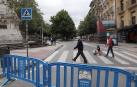 Este sábado se las iniciado la peatonalización del paseo Sarasate, con los cambios de tráfico y modificación de las paradas de villavesas.