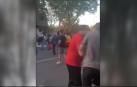 Pelea entre manifestantes de diferente ideología en Madrid