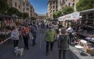 El mercado lleva una imagen solo vista en fiestas a la calle San Andrés