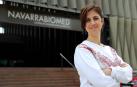 Natalia Ramírez Huerto, frente al edificio de Navarrabiomed.