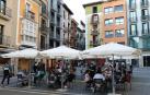 Así están preparando los bares de Pamplona la fase 2