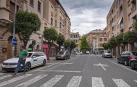 Los taxistas de Estella quieren quedarse en la calle San Andrés