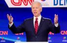 Biden, durante un debate demócrata.