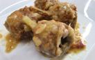 Imagen de las alcachofas rebozadas en salsa