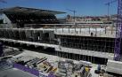 El Sadar, en pleno proceso de reforma, en una imagen tomada en la parte Sur del estadio.