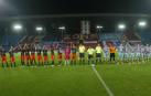 Los jugadores de Osasuna, en el partido de Turquía de 2006.