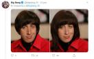 Fotografía del cambio con FaceApp del personaje Howard Wolowitz de The Big Bang Theory.