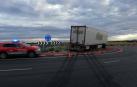 Un camión se accidenta en la N-113 sin heridos en Cintruénigo