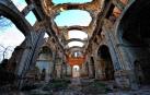 Imagen de la iglesia de Belchite (Zaragoza) destruida a por la guerra