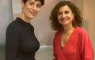 Elma Saiz, con la ministra de Hacienda, María Jesús Montero.