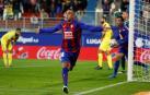 Fabián Orellana celebra un gol con el Eibar.