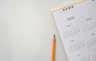 Imagen de un calendario 2020