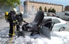 Sofocado un incendio de un coche en Ansoáin