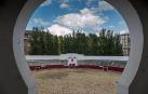 La plaza de toros, ahora para deportes de playa