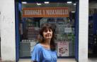 Mirentxu Montaño, junto a su perfumería.