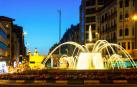 Imagen de un atardecer en Pamplona