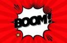 Imagen de un boom explosión