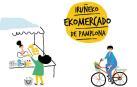 Cartel anunciador del EKOmercado de Pamplona.