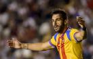 Negredo, contra el Rayo Vallecano.