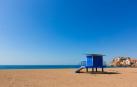 Vista general de la playa de Bolnuevo (Murcia)
