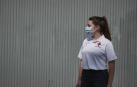 Todas las fotos de este jueves, 23 de julio, en Mendillorri, donde se está preparando, en las inmediaciones del Instituto de Educación Secundaria, la zona para realizar las PCR a los jóvenes de entre 17 y 28 años