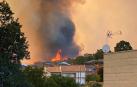 Imagen del incendio de Monterrei.