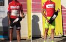 Asier Etxeberria, campeón sub 23, y Víctor Etxeberria, campeón elite del campeonato navarro de aficionados