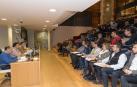 Asistentes a la asamblea de la Mancomunidad de la Ribera celebrada ayer en la sede que la entidad tiene en Tudela.