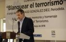 Tomás Caballero, durante su intervención en una conferencia anterior organizada en homenaje a las víctimas del terrorismo