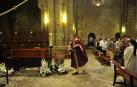 Los monjes de La Oliva y decenas de personas despiden al abad fallecido