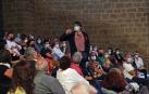 El actor Carmelo Gómez, durante su actuación en el Festival de Teatro de Olite 2020