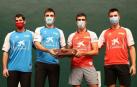 La primera txapela con mascarilla