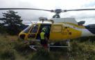 Evacúan en helicóptero a un ciclista accidentado en Elía