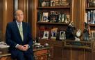 El rey Juan Carlos en el discurso de 2012 en la Zarzuela.