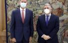 Felipe VI reaparece en público tras la salida de España de su padre
