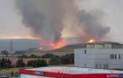 Incendio en Gazólaz causado por un rayo