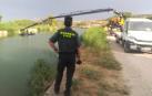 Sacan en Ribaforada un vehículo caído al Canal de Navarra