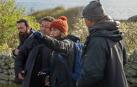 La directora de cine gallega Paula Cons Varela, en un momento del rodaje en la isla de Sálvora.