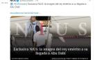 El Rey Juan Carlos, en el aeropuerto de Abu Dabi.