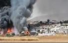 Un incendio provoca el desalojo de un camping en Málaga