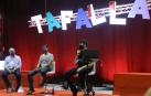 Desde la izda., Jacinto Goñi, Xabi Alcuaz y Javier Arbona presentaron la programación.