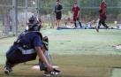El equipo de Béisbol Navarra, que se encuentra en la categoría División de Honor, entrena en el campo de de Béisbol del Soto, Burlada.