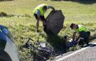 Un ciclista accidentado en la NA-178